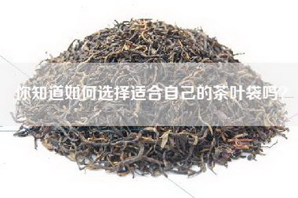 你知道如何选择适合自己的茶叶袋吗？