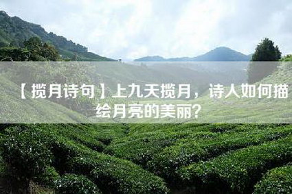 【揽月诗句】上九天揽月，诗人如何描绘月亮的美丽？
