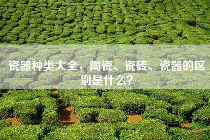 瓷器种类大全，陶瓷、瓷砖、瓷器的区别是什么？