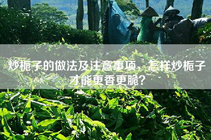 炒栀子的做法及注意事项，怎样炒栀子才能更香更脆？