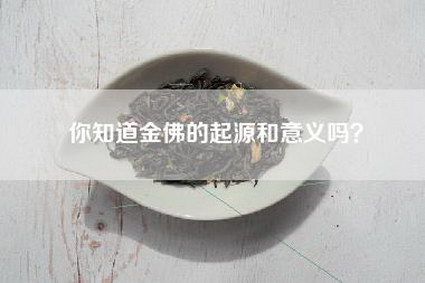 你知道金佛的起源和意义吗？