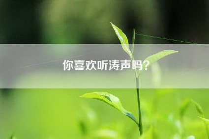 你喜欢听涛声吗？