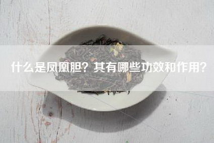 什么是凤凰胆？其有哪些功效和作用？