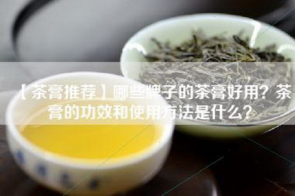 【茶膏推荐】哪些牌子的茶膏好用？茶膏的功效和使用方法是什么？