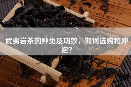 武夷岩茶的种类及功效，如何选购和冲泡？