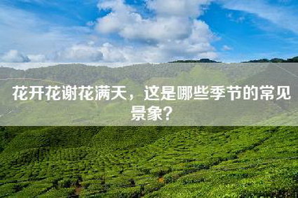 花开花谢花满天，这是哪些季节的常见景象？