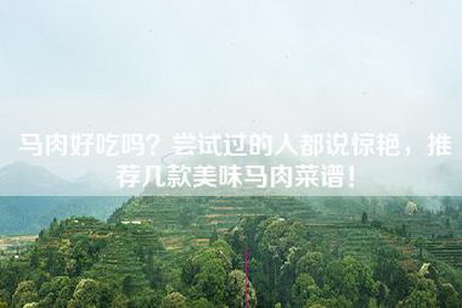 马肉好吃吗？尝试过的人都说惊艳，推荐几款美味马肉菜谱！