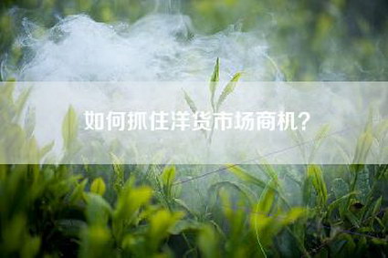 如何抓住洋货市场商机？