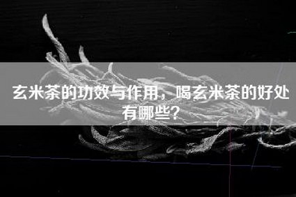 玄米茶的功效与作用，喝玄米茶的好处有哪些？