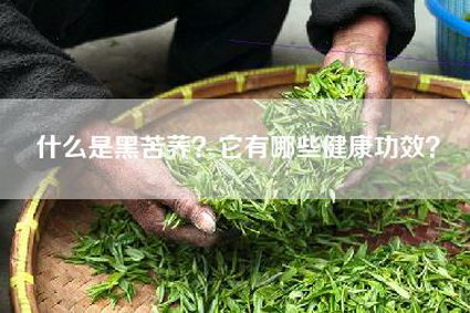 什么是黑苦荞？它有哪些健康功效？