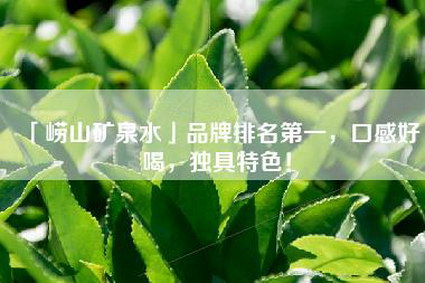 「崂山矿泉水」品牌排名第一，口感好喝，独具特色！