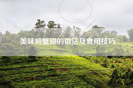 美味螃蟹脚的做法及食用技巧