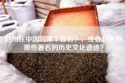 赵州在中国的哪个省份？，或者赵州有哪些著名的历史文化遗迹？