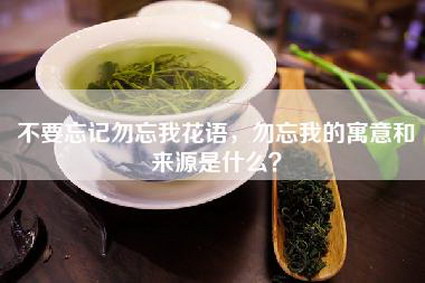 不要忘记勿忘我花语，勿忘我的寓意和来源是什么？
