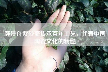 顾景舟紫砂壶传承百年工艺，代表中国陶瓷文化的精髓
