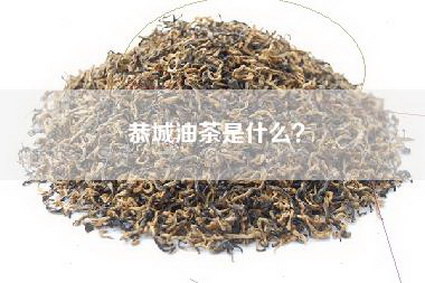 恭城油茶是什么？