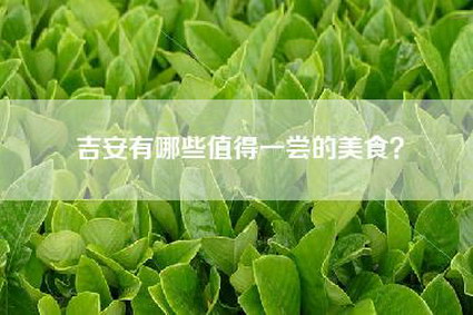 吉安有哪些值得一尝的美食？