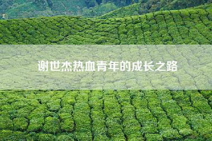 谢世杰热血青年的成长之路
