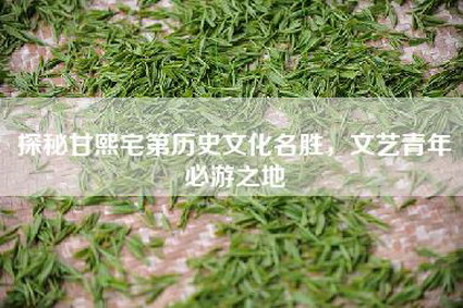 探秘甘熙宅第历史文化名胜，文艺青年必游之地