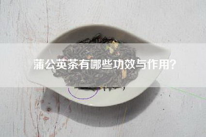 蒲公英茶有哪些功效与作用？