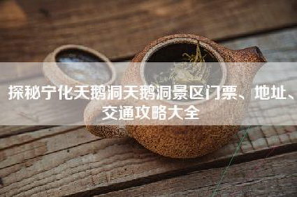 探秘宁化天鹅洞天鹅洞景区门票、地址、交通攻略大全