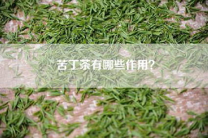 苦丁茶有哪些作用？