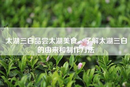 太湖三白品尝太湖美食，了解太湖三白的由来和制作方法