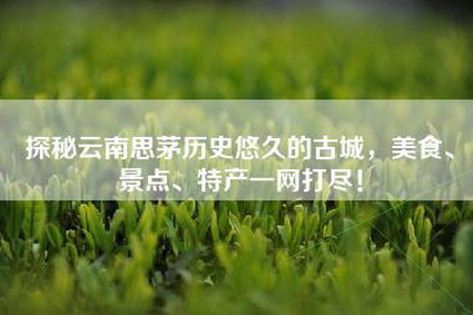 探秘云南思茅历史悠久的古城，美食、景点、特产一网打尽！