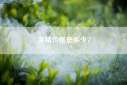 黄精价格是多少？