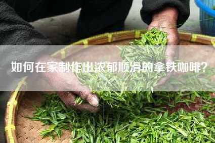 如何在家制作出浓郁顺滑的拿铁咖啡？