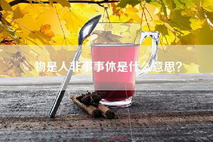 物是人非事事休是什么意思？