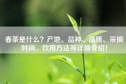 春茶是什么？产地、品种、品质、采摘时间、饮用方法等详细介绍！